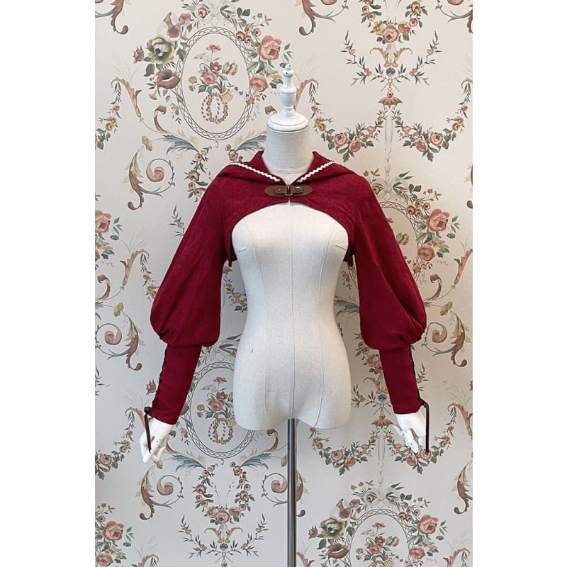Reservation Lolita Red Hunter Amber JKS Dress Full Set