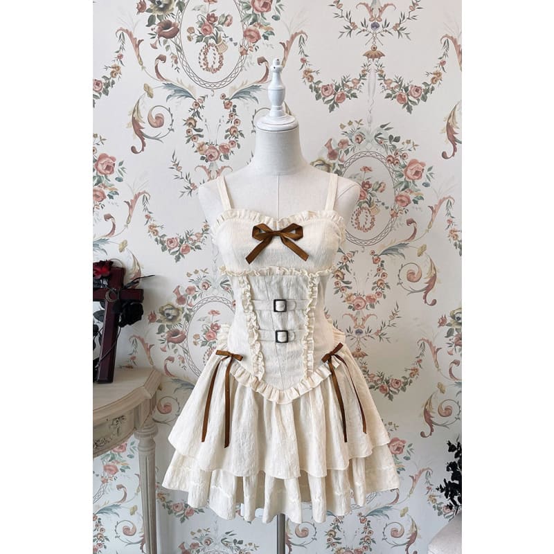 Reservation Lolita Red Hunter Amber JKS Dress Full Set