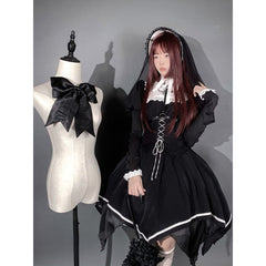 Reservation Preorder Royal Princess Elegant Kawaii Black Lolita Dress