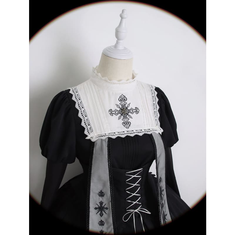 Reservation Preorder Royal Princess Elegant Kawaii Black Lolita Dress
