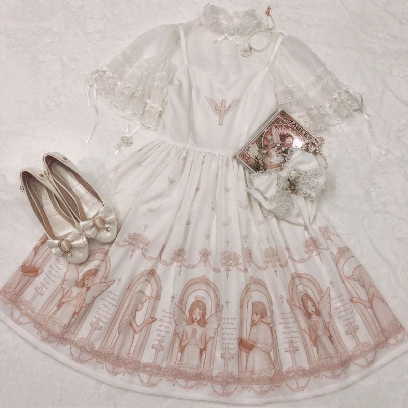 Retro Gothic Court Lolita Halter Straps Dress