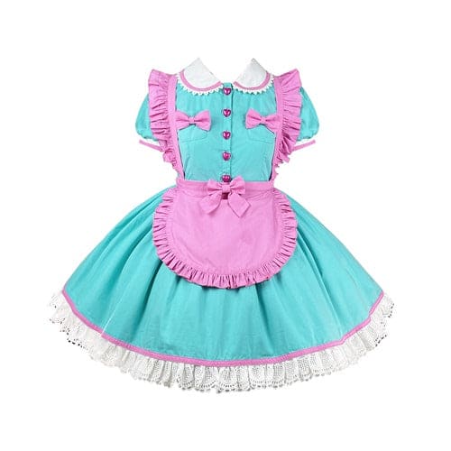 Retro Neon Bubble Gum Rollerskate Maid Lolita Dress