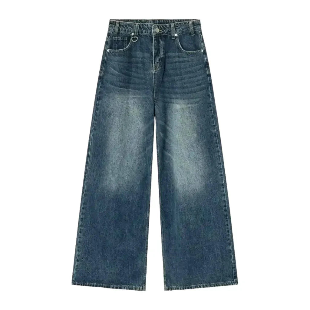 Retro sanded jeans for men