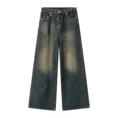 Retro sanded jeans for men