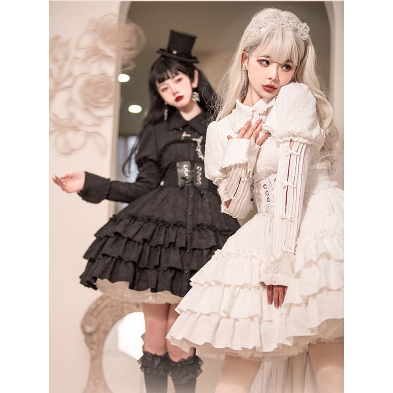 Rose Garden Gothic Lolita Dress/Waistcoat