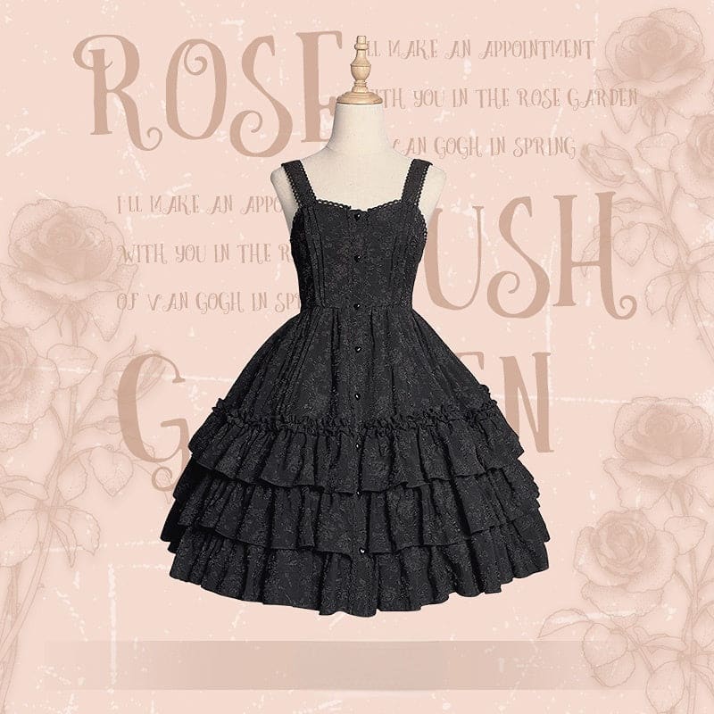 Rose Garden Gothic Lolita Dress/Waistcoat