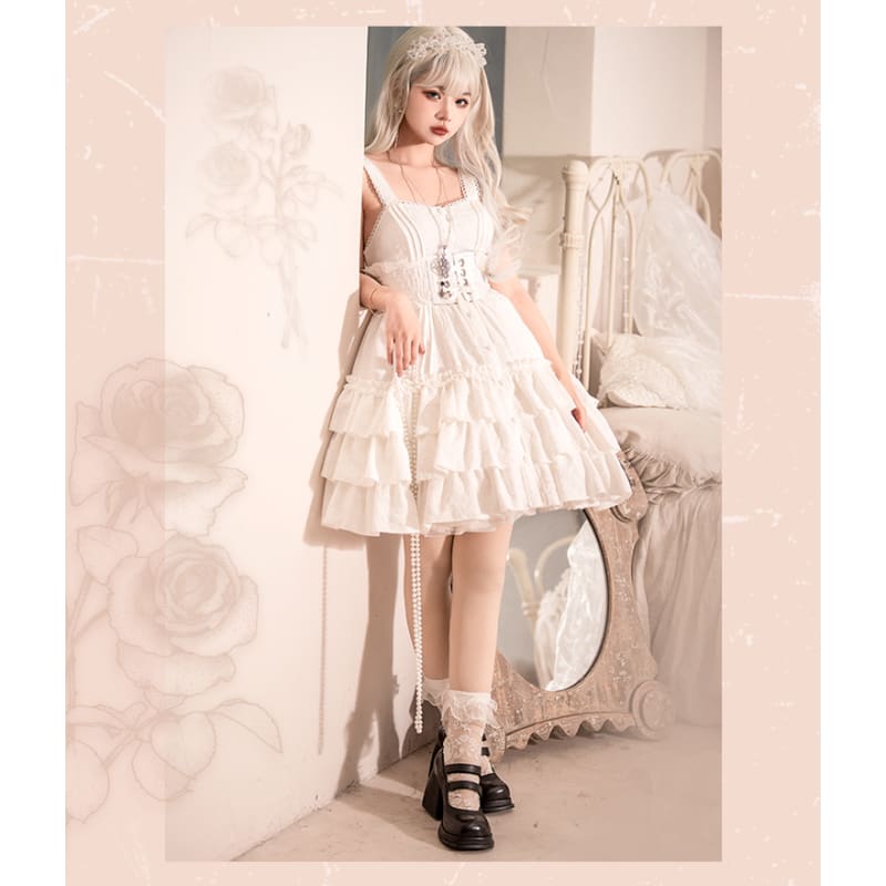 Rose Garden Gothic Lolita Dress/Waistcoat