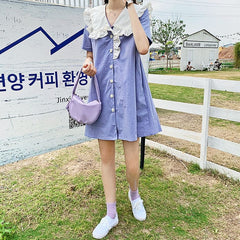 Sailor Collar Mini Dress