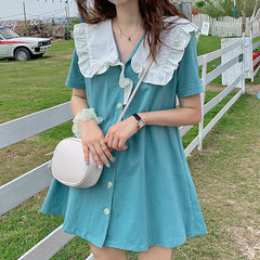 Sailor Collar Mini Dress