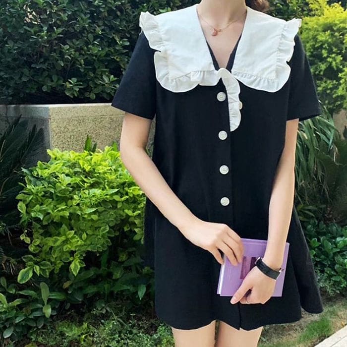 Sailor Collar Mini Dress