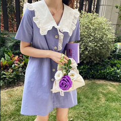 Sailor Collar Mini Dress