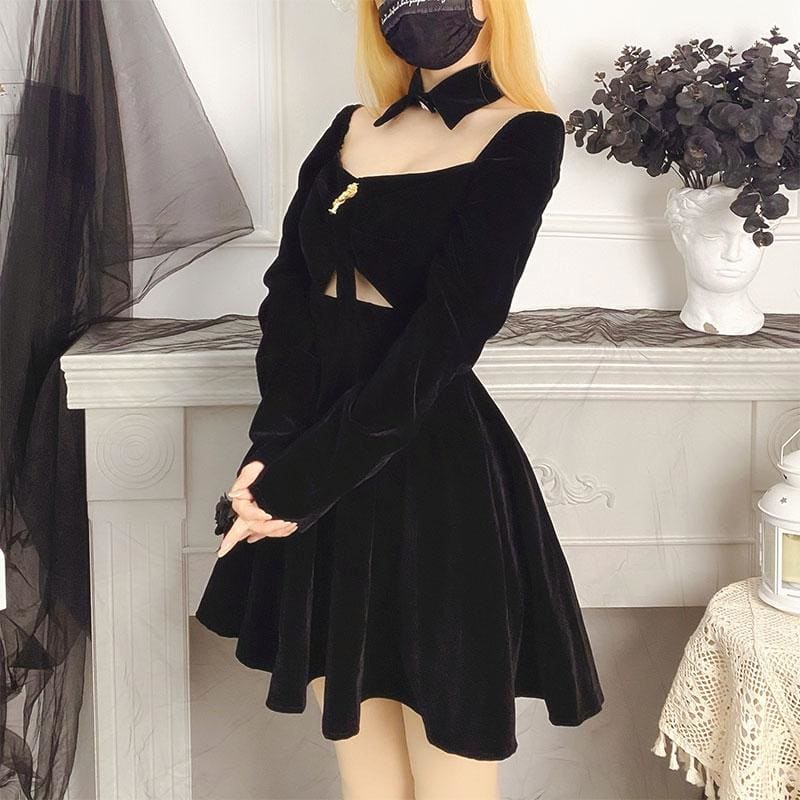 Sexy Hollow Off The Shoulder Dress EE0713
