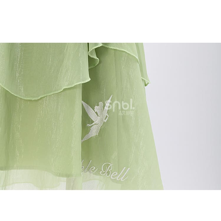 Spring Lovely Flower Girl Green Dress