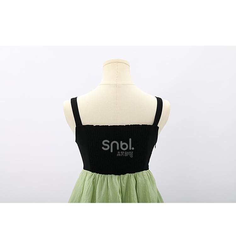 Spring Lovely Flower Girl Green Dress