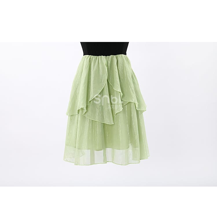 Spring Lovely Flower Girl Green Dress