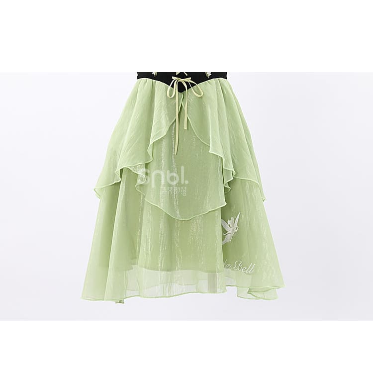 Spring Lovely Flower Girl Green Dress
