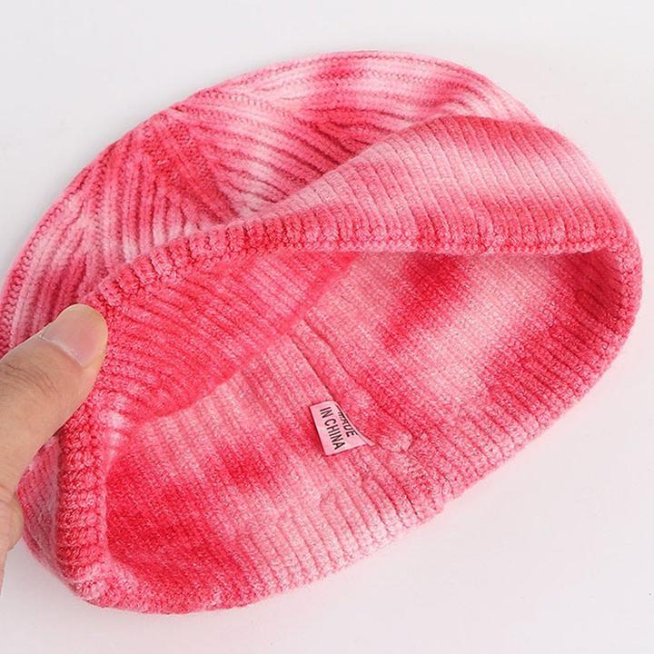 Colorful Shaded Vintage High Elastic Knitted Hat