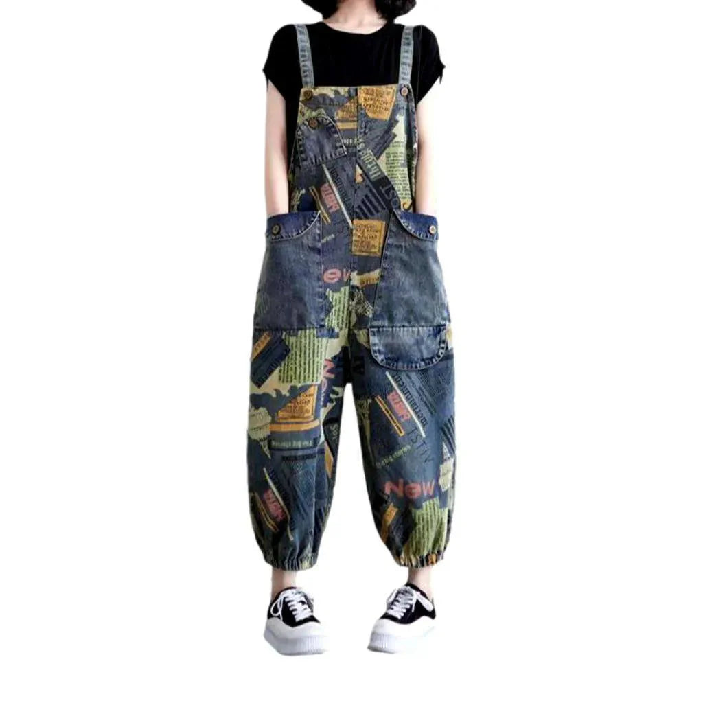 Stylish women's jeans dungaree