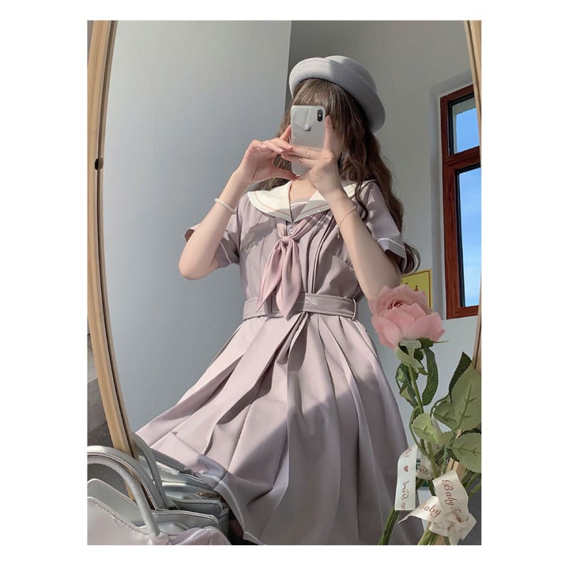 Summer Pastel JK Sailor Pastel Dress