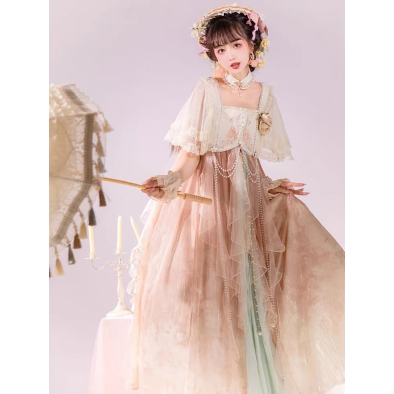 Sweet Fancy Chinese Style Long Dress