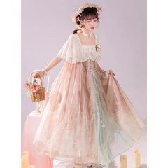 Sweet Fancy Chinese Style Long Dress