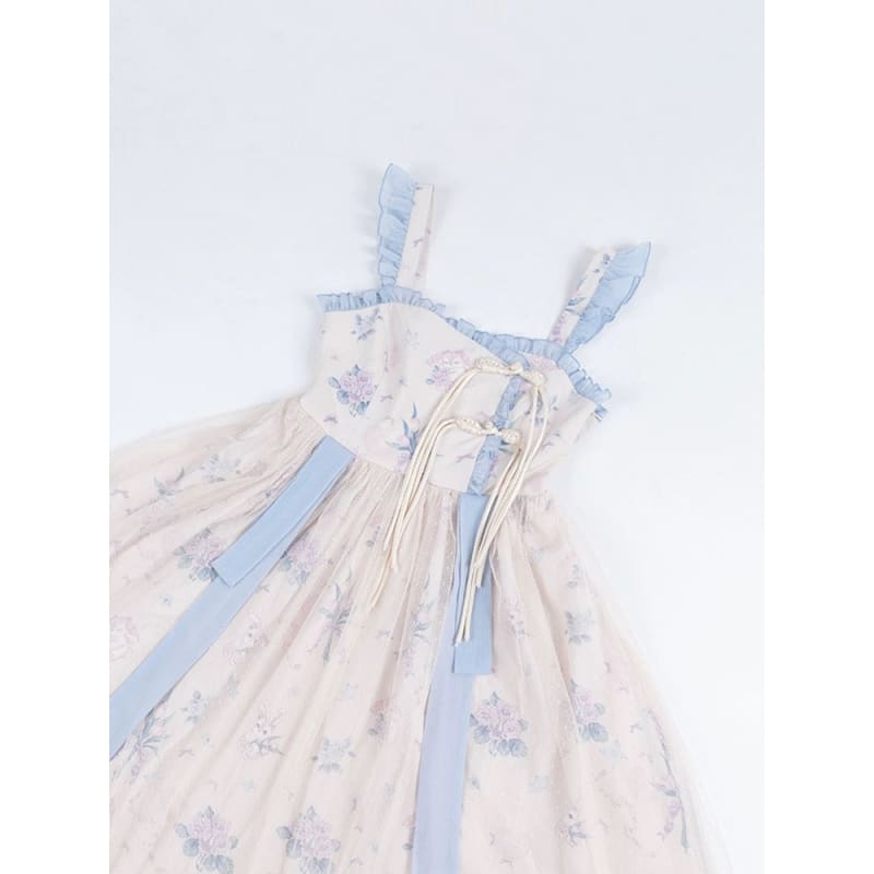 Sweet Floral Cheongsam Dress