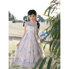 Sweet Floral Cheongsam Dress