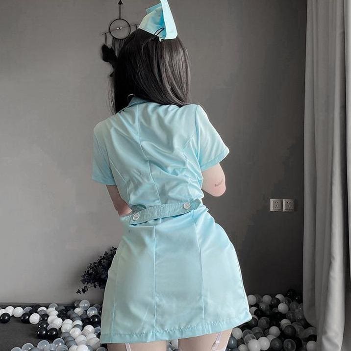 Uniform Seductive Nurse Doctor Uniform Cosplay Dress EE0814