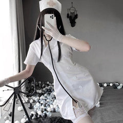 Uniform Seductive Nurse Doctor Uniform Cosplay Dress EE0814