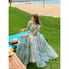 Vintage Floral Maxi Dresses