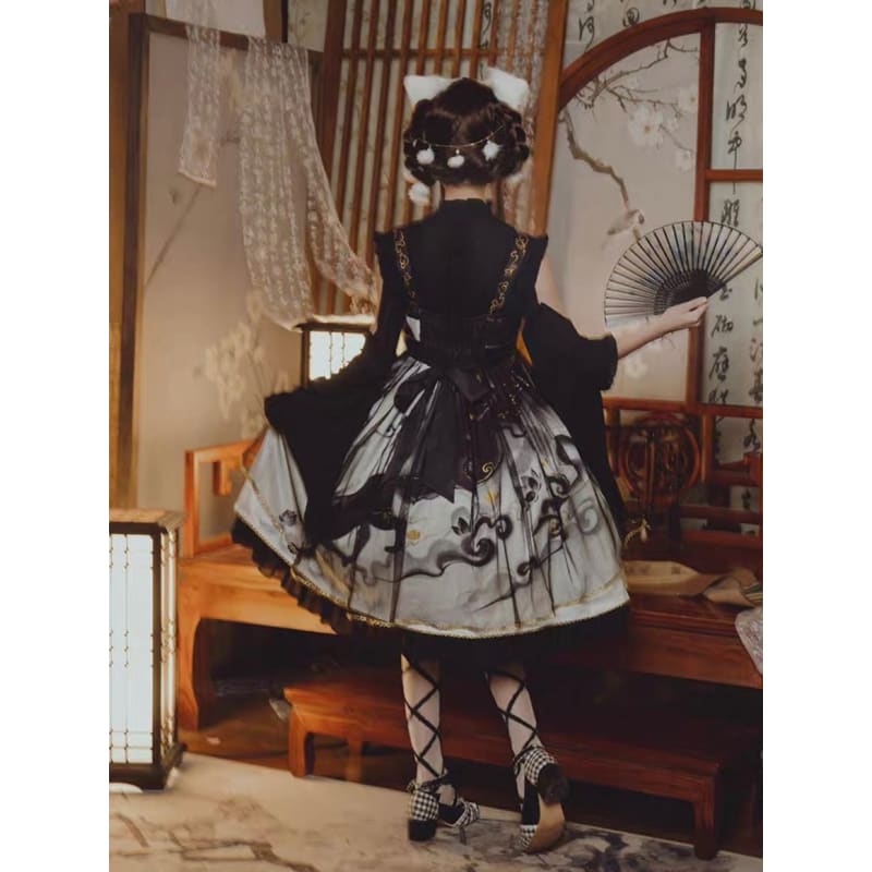 Vintage Fox and Cloud Dress