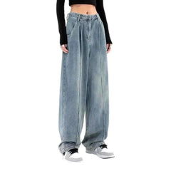 Vintage front seams jeans for women
