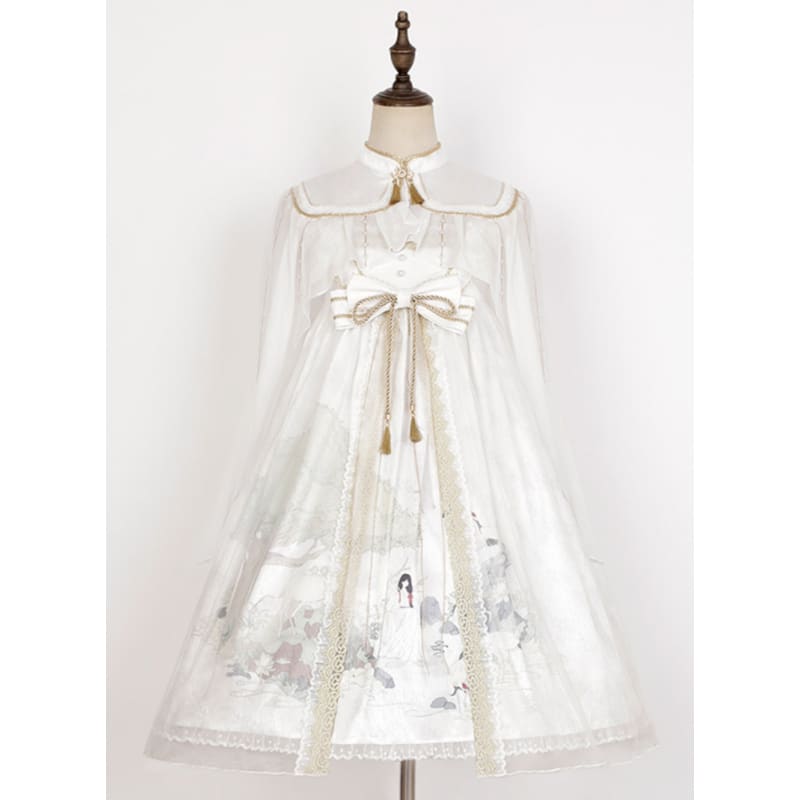 White Tang Dynasty Hanfu Dress