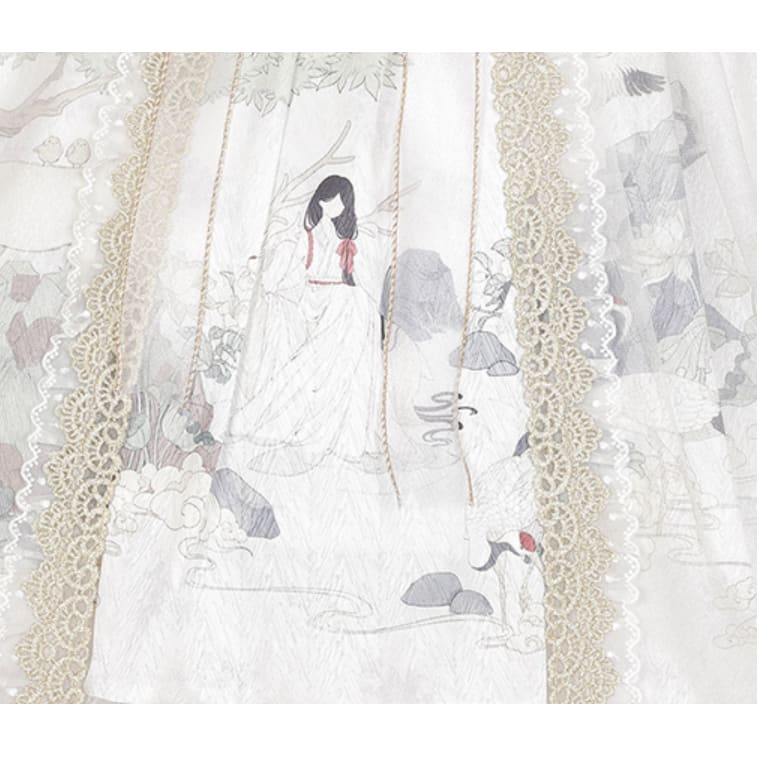 White Tang Dynasty Hanfu Dress
