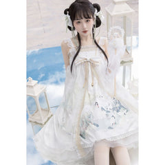 White Tang Dynasty Hanfu Dress