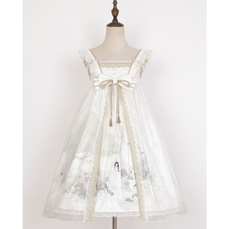 White Tang Dynasty Hanfu Dress