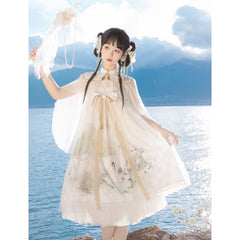 White Tang Dynasty Hanfu Dress