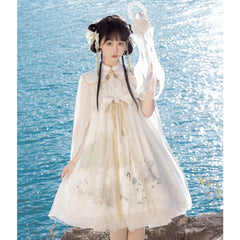 White Tang Dynasty Hanfu Dress