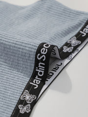 without chest cushion Grey lace elegant no steel ring sexy sports suit yoga women's casual Underwear